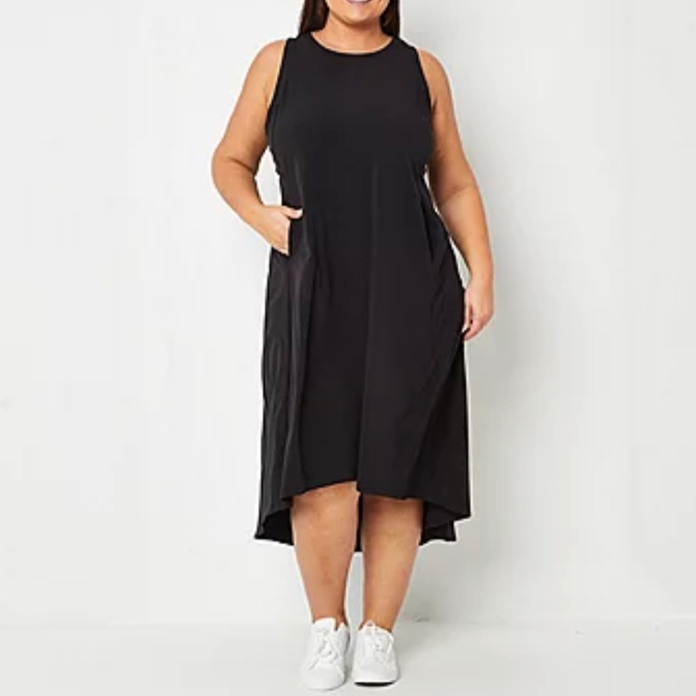 Stylus Plus Sleeveless High-Low Maxi Dress 2x